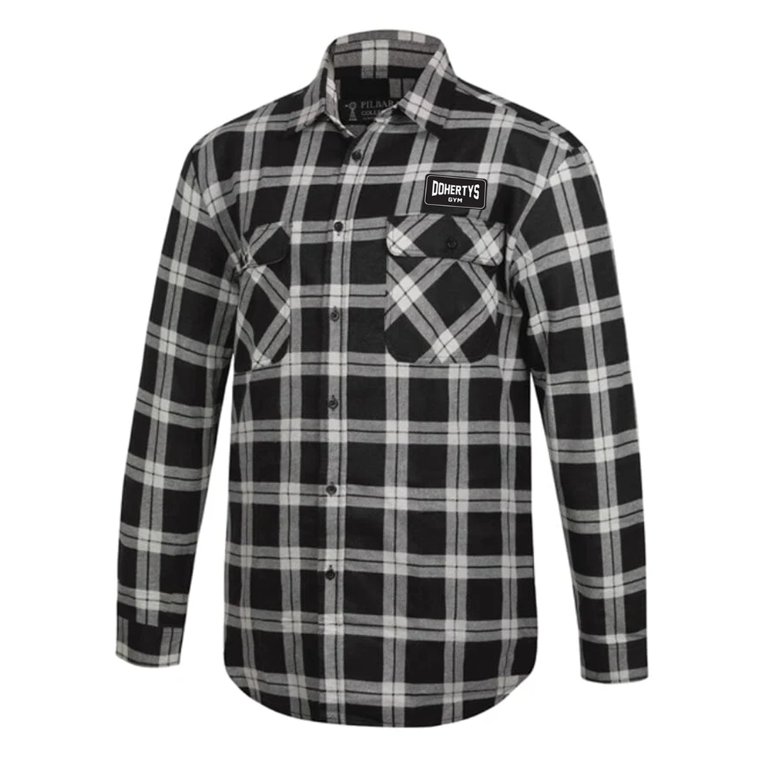 Flannelette Shirt - Grey/Black
