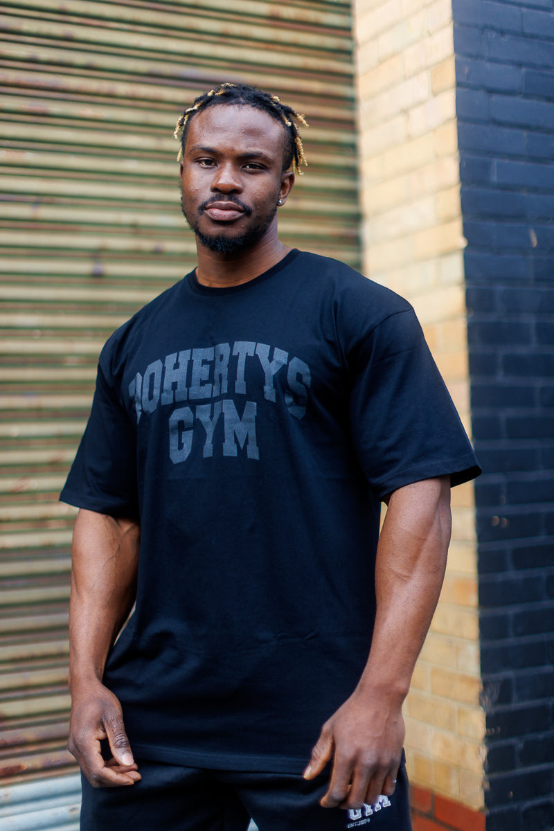 Oversized Tee - Black on Black