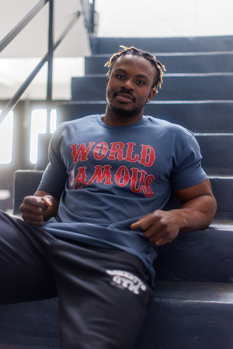 World Famous Tee - Petrol Blue