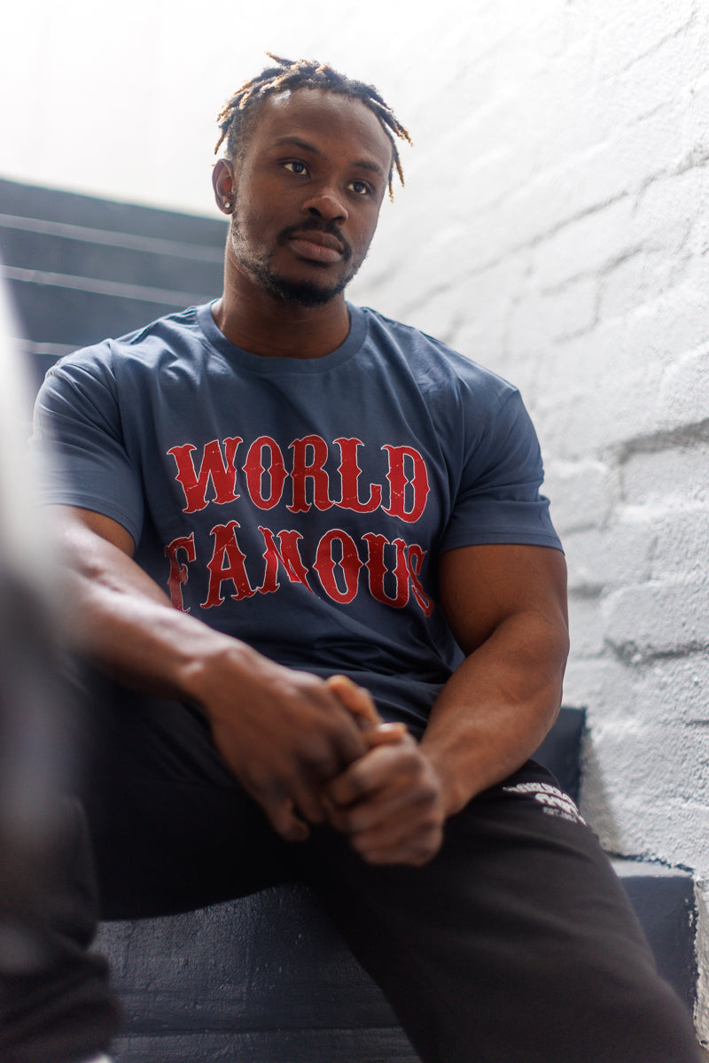 World Famous Tee - Petrol Blue