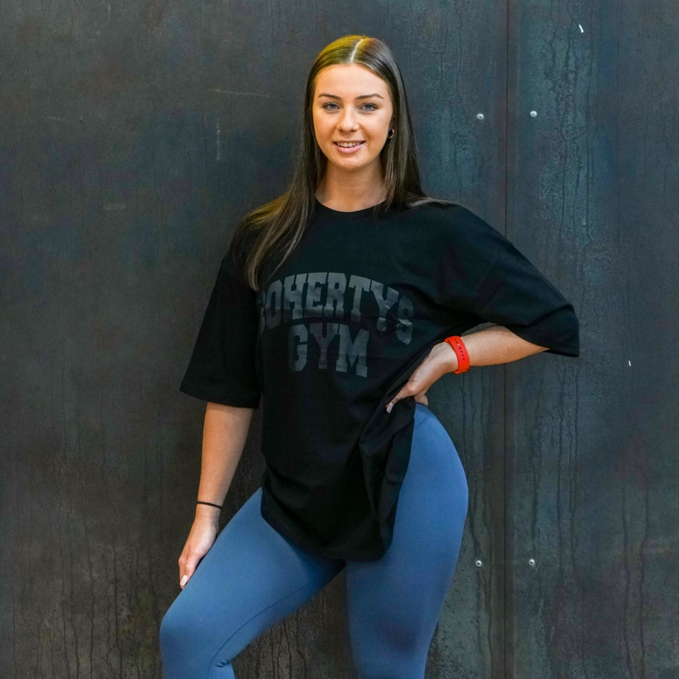 Oversized Tee - Black on Black