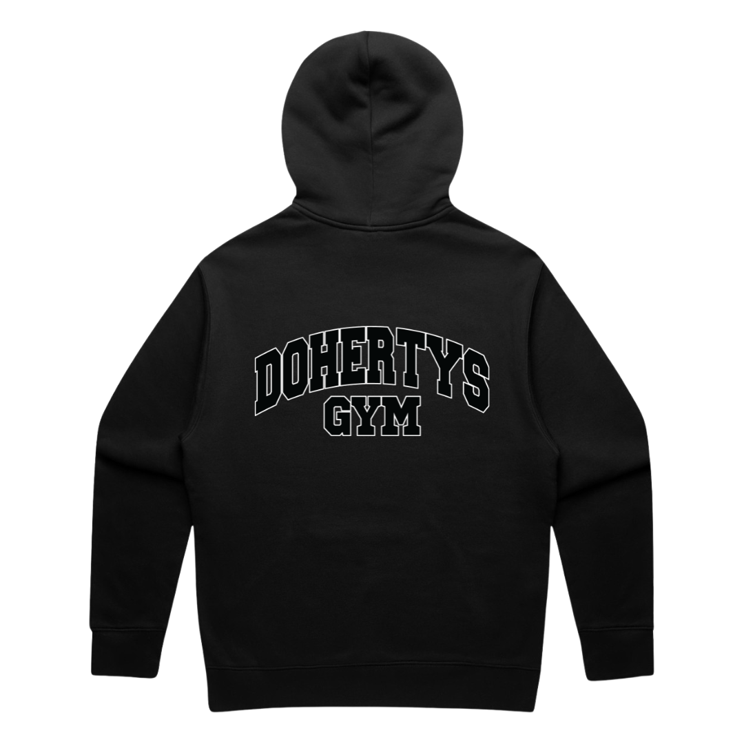Relaxed Zip Hoodie - Black