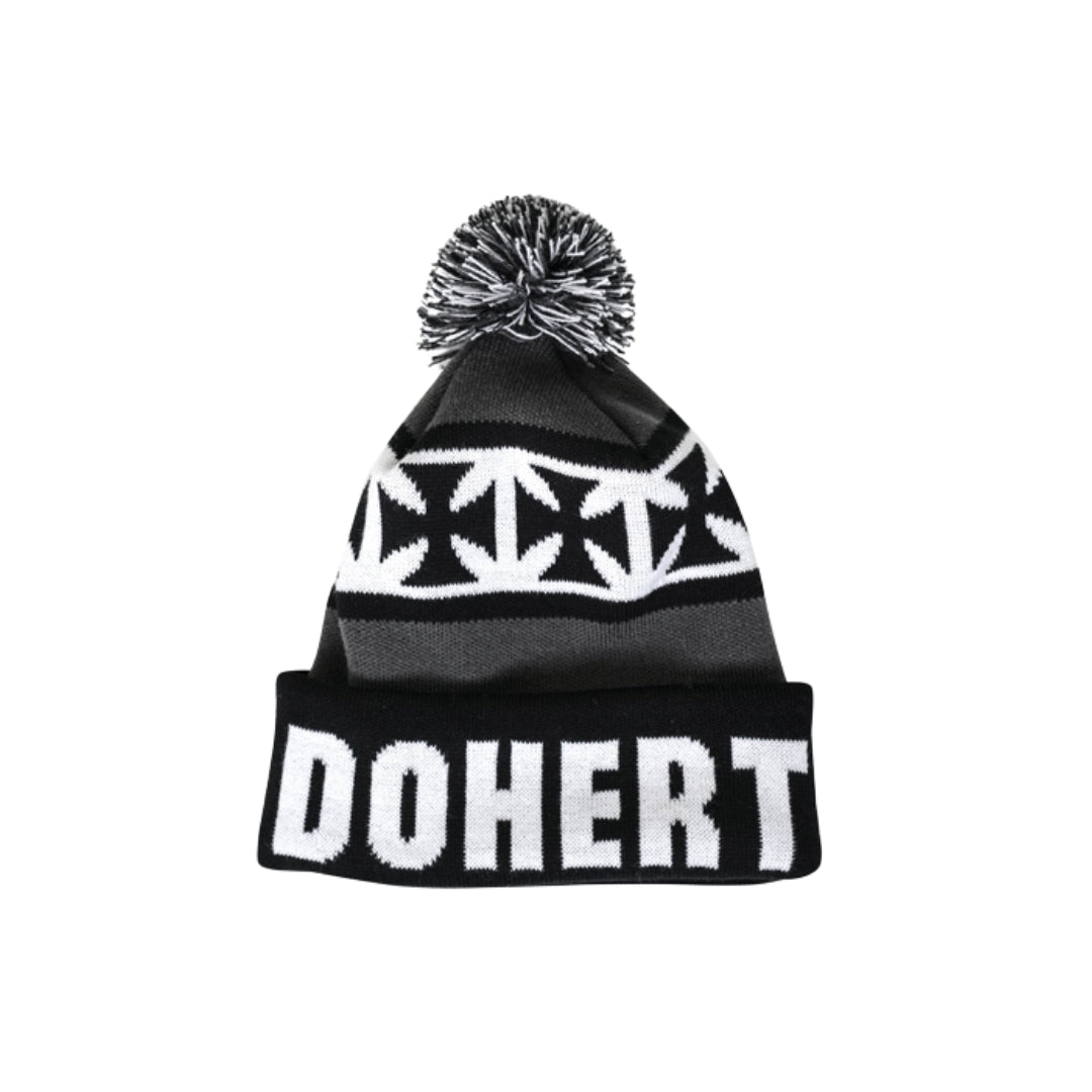 Beanie - Pom Pom Charcoal/Black