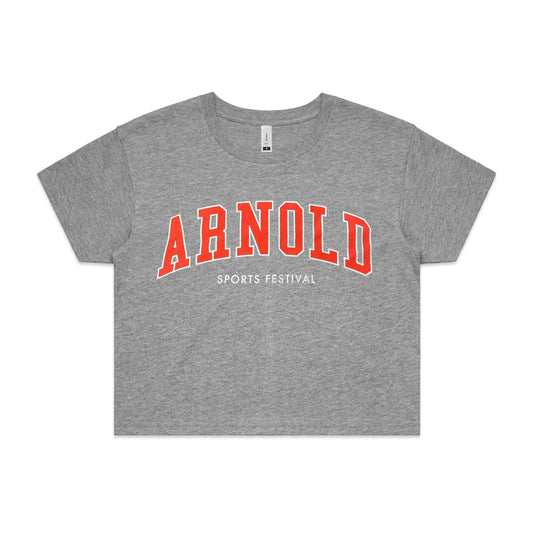Arnold Women's Crop Tee - Grey