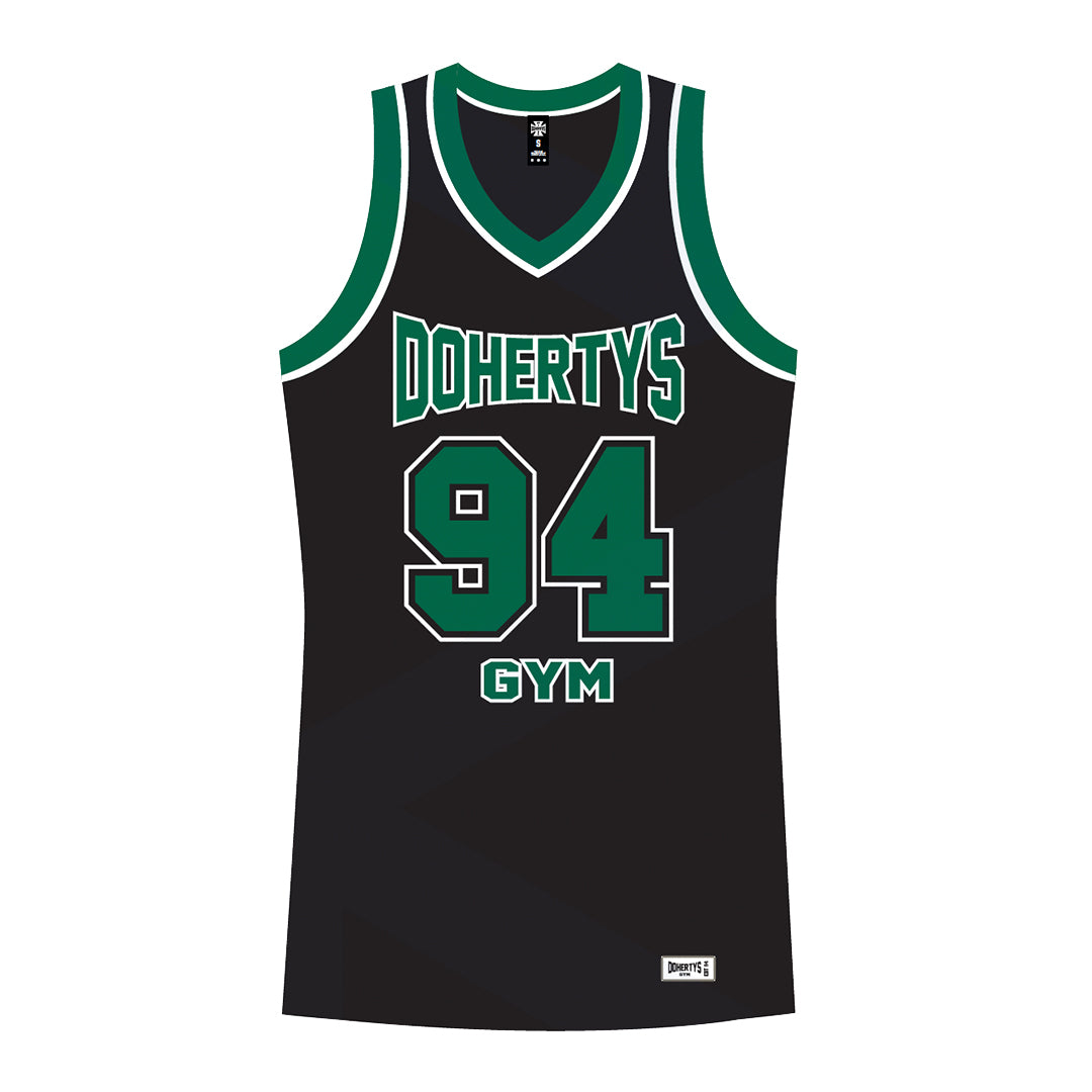 Basketball Singlet - Black and Green