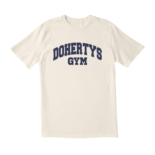 PRESALE: Dohertys Gym Tee - Navy on Bone