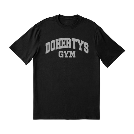 PRESALE: Dohertys Gym Tee - Grey on Black