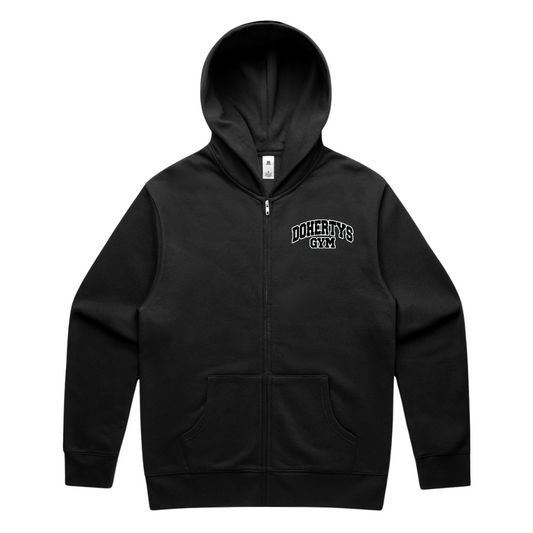 Relaxed Zip Hoodie - Black