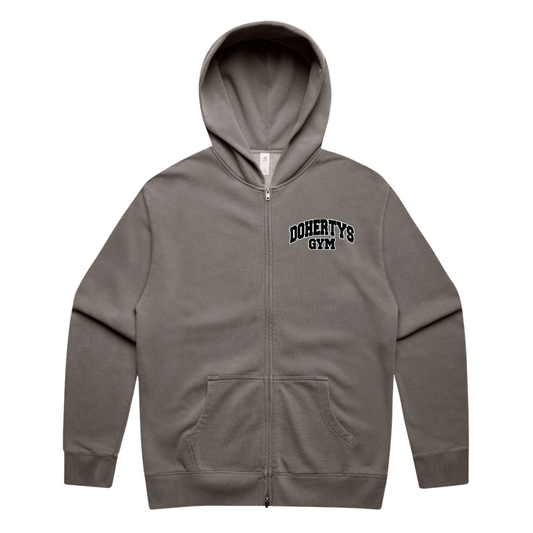 Relaxed Zip Hoodie - Faded Grey