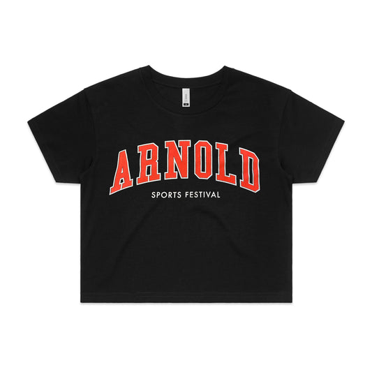 Arnold Women's Crop Tee - Black