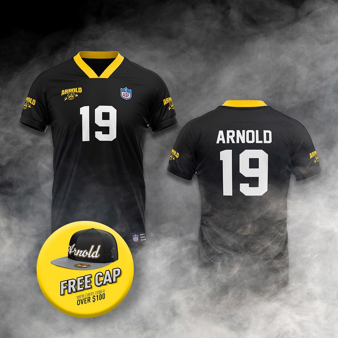 Arnold NFL Jersey Black and Yellow Dohertys Shop